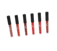 minkissy 6 Piezas Set de brillo de labios antiguo brillo de labios pequeño brillo de labios líquido femenino Materia brillo de labios brillo labial pequeño brillo labial compacto