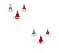 minkissy 6 Piezas Sombrero de Fiesta para Mascotas, Cono de Papel, Diseño | Pompones y Estrellas, Ajuste Adaptable, Papel y Yarn, para Sorpresa y Shower
