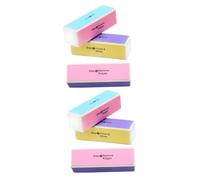 minkissy 6 Piezas Tablas De Clavos y Tampón Pulidor De Uñas Bloque De Pulido De 4 Vías Lijadora De Uñas Limas Para Uñas Lima Uñas Laca De Uñas Gel Para Uñas Suministros De Uñas Brillante