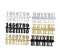 minkissy 6 Piezas Tarjeta Digital Caras número Reloj de Pared numeros Romanos Llave Muro Largo componentes del Reloj de Pared reparación de Accesorios de Reloj el plastico
