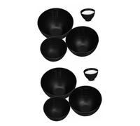 minkissy 6 Piezas Tazón De Mezcla Facial Facial Cuenco Cosmético Cosmético Diy Cuenco De Máscara De Bricolaje Salón De Tazones Tazón De Maquillaje Tinte Claro Gel De Sílice