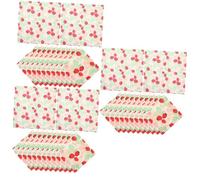 minkissy 60 Hojas Coloridas Servilletas De Fresa Accesorios De Fiesta Servilleta Para Fiesta Servilletas De Mesa Para El Hogar De Temáticas De Fresa Decoraciones De