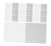 minkissy 60 Láminas de Malla para Ojos Diy, Tela de Malla Negra y Color Claro de 0,5 Mm, Ligera y Transpirable para Cosplay, Manualidades y Accesorios de Disfraces, Compatible Máscaras