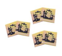 minkissy 60 Piezas Suministros Para La Fiesta Servilletas De Papel Para Bebidas Vajilla De Halloween Servilletas De Halloween Utensilios Para Servir Decorar Víspera De Todos