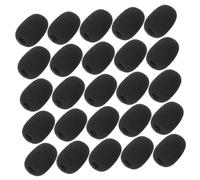 minkissy 60piezas Funda De Esponja Para Micrófono Filtro Antiviento De Espuma Mini Fundas Desechables Reducción De Ruido Para Micrófonos De Solapa y Diadema Unidades