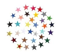 minkissy 68 Parches Termoadhesivos de Estrella Bordados en Poliéster para Decoración de Ropa y Mochilas, Resistentes al Lavado y Compatibles Universalmente
