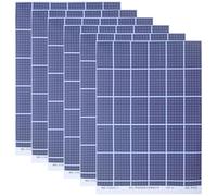 minkissy 6hojas Paneles Solares Miniatura con Adhesivo Textura Realista para Maquetas Arquitectónicas Escenarios de Paisajes y Dioramas de Energía Renovable Azul