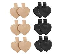 minkissy 6pares Almohadillas Adhesivas Para Tacones Mujeres De Forma De Corazón Sin Costura Antideslizantes Accesorios Para Zapatos Evitan El Deslizamiento Rozamiento