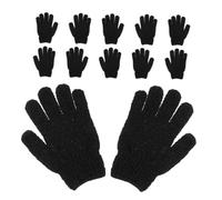 minkissy 6pares Guantes Exfoliantes Espalda Para Ducha y Baño Suaves Color Natural Exfoliante Corporal Guante De Lufa Para Spa