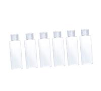 minkissy 6piezas Botella De Plástico Transparente Para Viaje Unidades Subenvasado Resistente Duradera Hermética Para Loción Líquida Vacaciones Camping Negocios