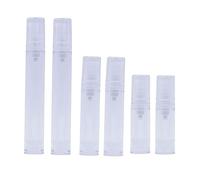 minkissy 6piezas Botellas De Viaje Recargables Spray Para Champú Loción Gel De Baño Protector Solar Fácil De Usar y Transportar