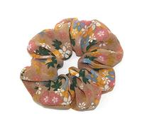 minkissy 6piezas Conjunto De Anillas Elásticas Cabello Estampado Floral Estilo Retro Para Mujer Para Fiestas