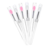 minkissy 6piezas Pincel de Labios Aplicadores de Silicona para Maquillaje Herramienta de Labios Tapa para Aplicar Labiales y Sombras de Ojos