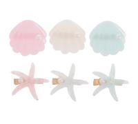 minkissy 6piezas Pinzas Pelo Bonitas Forma De Mar Accesorios Para Niñas Juego De Pinzas Pelo