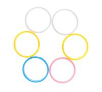 minkissy 6piezas Pulseras De Plástico Para Mujer y Niño Niña Unidades Colores Candy Diseño Moderno y Ligero Regalo Para Cumpleaños y Festivales Conjunto