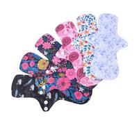 minkissy 6piezas Toallas Sanitarias Reutilizables Prácticas y Duraderas Compresas Femeninas Para Uso Tapetes De Lactancia Compresas Colores Surtidos