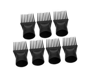 minkissy 7 Boquillas Para Secador De Pelo Recogedores De Viento Peines Para Peinar El Cabello Kit De Herramientas Para Peinar El Cabello Cepillo De Boquilla Multifunción Peine Para