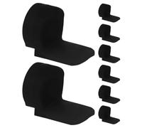 minkissy 8 Cojines Apoyapulgar de Silicona para Clarinete y Oboe Soporte Suave para Dedos Color Negro 8 Unidades Accesorios para Músicos Principiantes y Profesionales