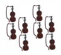minkissy 8 Juegos Mini Violines Decorativos de Simulada de Violín de Escritorio Accesorios DIY para Miniatura