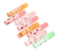 minkissy 8 Piezas bálsamo labial brillo de labios con sabor a frutas pomada de aceite para labios pomada para labios lápiz labial hidratante brillo de labios hidratante nutritivo líquido