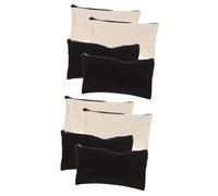 minkissy 8 Piezas Bolsa De Almacenamiento De Lona Bolsa De Lona Estuche De para Lápices De Factura De Aseo De Viaje Bolsos De La del Arte De Bricolaje Lienzo