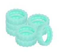 minkissy 8 Piezas Cubierta Protectora de Equipaje Cubiertas de Equipaje aprobadas por la TSA reemplazo de Ruedas de Maleta Protector de Maleta Gel de sílice Light Green