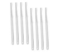 minkissy 8 Piezas Herramientas De Pedicura Tijeras Arribista Herramienta Para Quitar Pies Cortaúñas Máscara Clavo Perforar Corrector Limas De Uñas y Tampones Callos Acero Inoxidable Silver