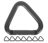 minkissy 8 Piezas Mosquetón Grande de Alta Resistencia de Aleación de Aluminio Triangular, Hebilla Multifunción Finamente Pulida para Actividades al Aire Libre y Gimnasio