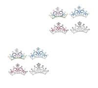 minkissy 8 Piezas Peine De Pinzas Para El Cabello Brillantes Fiesta De Princesa Favorece Tiaras Tiara De Cristal Horquilla Peines Pedrería Peine De De Imitación Niño Flash