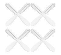minkissy 8 Piezas Raspador de Mascarilla Transparente Aplicador de Mascarillas de Plástico Cuchara Cosmética para Tratamientos de Belleza Herramientas para Cuidado Piel para Mezclar