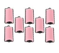 minkissy 8 Piezas Salón Crema Para Peinar El Cabello Cepillo Para Secar El Cabello Esponja Para Rizos Gel Rizador De Pelo Relajante Pinza Para El Cabello Equipo Productos El Plastico Rosa