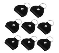 minkissy 8piezas Estuche para Púas de Guitarra de Piel Sintética Unidades Llavero Portátil y Reutilizable para Guardar Púas de Viaje bajo Mandolina y Guitarra