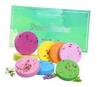 minkissy 8piezas Tabletas De Baño Aromáticas De Set De Baño Para Ducha Aromaterapia Natural Para Relajación y Cuidado Casa o Hotel