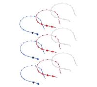 minkissy 9 Diademas De Estrella Para El Día De La Independencia Accesorios Patrióticos Para El Cabello Fiesta Infantil y Adultos