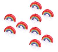 minkissy 9piezas Esponjas De Baño De Arcoíris Esponjas Exfoliantes Suaves Para Baño Para Familias y Limpieza Efectiva y Espumante Accesorios Prácticos