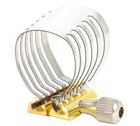 minkissy Abrazadera de Acero Inoxidable para Saxofón Ligadura Hueca Sujetador para Instrumentos Musicales Partes de Saxofón para Ensamble y Práctica