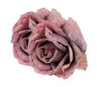 minkissy Abrazaderas para Cortinas 2 Piezas Diseño de Flor Rosa, Acero Inoxidable y Tela, Soporte Decorativo para Sujeción en Dormitorios y Hogar, Accesorios para Cortinas, Alzapaños