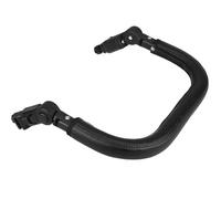 minkissy Accesorio De Barra Para Cochecito Cuero Pu y Tubo De Hierro Reforzado, Manillar Ajustable Espuma Amortiguadora, Reposabrazos Resistente Para Coche De Ñiño, Compatible Mayoría De Cochecitos