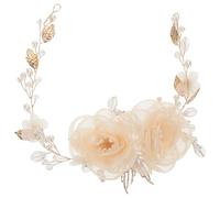minkissy Accesorio de Cabello Elegante con Perlas y Brillantes para Novias Damas de Honor y Niñas de Flores para Bodas Especiales