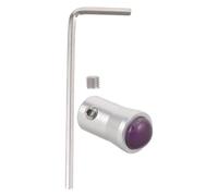 minkissy Accesorio de Diapasón con Base de Amatista Púrpura para Meditación y Aleación de Aluminio, Mejora Frecuencia Estable y Equilibra Cuerpo y Espíritu en Sesiones de Spa