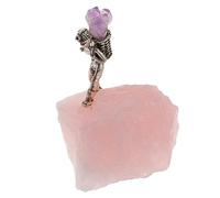minkissy Adorno Minero Cesta Trasera Decoración De Pared Muro Geoda Roca Cristales Turmalina Figuritas Cuarzo Rosa Diamantes De Imitación Guijarros Joya Piedra De Cristal