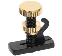 minkissy Afinador Fino para Violín y Viola Tornillo de Ajuste Preciso en Color Negro Dorado Accesorio Compatible para Partes del Instrumento Adecuado para Músicos y Afinación Exacta