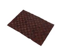 minkissy Alfombra de bambú antideslizante Mezclador de techo cepillo de limpieza para lavabo alfombra para piso accesorio de baño alfombrillas de ducha alfombra de baño de bambú Light Brown