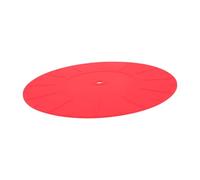 minkissy Alfombrilla Protectora de Disco de Silicona Antielectrostática Roja 170 MM para Plato Giratorio Tapete para Discos de Vinilo Accesorio para Equipo Dj y Reproductor de Audio