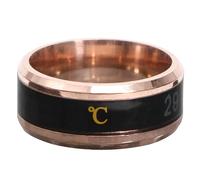 minkissy Anillo Con Sensor De Temperatura Moderno Anillo Rosa Para Mujer Joyería Para El Dedo Anillo Redondo De Cumpleaños Anillos Elegantes Anillo Con Decoloración Por Calor