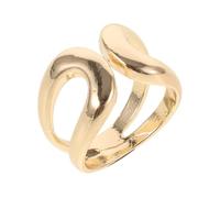 minkissy Anillo de Abrazo para Mujer Ajustable Metal Joyería Minimalista de San Valentín Elegante Diseño Rizado