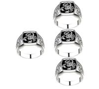 minkissy Anillo De Escorpión Para Hombre 4 Unidades Estilo Punk Decorativo De Aleación