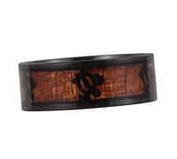 minkissy anillo de hombre creativo titanio llave dedo moda boda anillo retro anillo punk Anillo creativo anillo masculino anillos para adolescente Madera Coffee