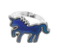 minkissy Anillo De Temperatura Animal Chica Anillo De Unicornio Anillos De Humor Con Cuentas Ánimo Anillo De Humor De Unicornio Para Meñique Anillo De Animales Anillo De Mujeres Epoxy