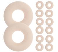 minkissy Anillos de Castración Elásticos para Ganado 100 Unidades, Bandas de Goma Color Claro Estándar, Herramienta para Castrar Cerdos, Ovejas y Vacas, Anillos de Pinza de Expansión